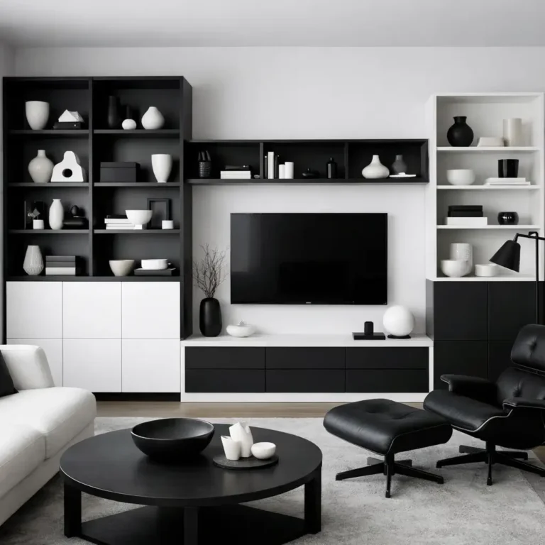 10 Stunning Black and White Living Room Decor Ideas