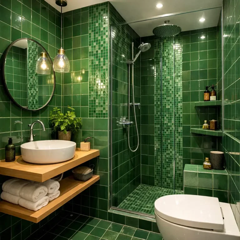 10 Stunning Green Tile Bathroom Ideas for a Refreshing Look