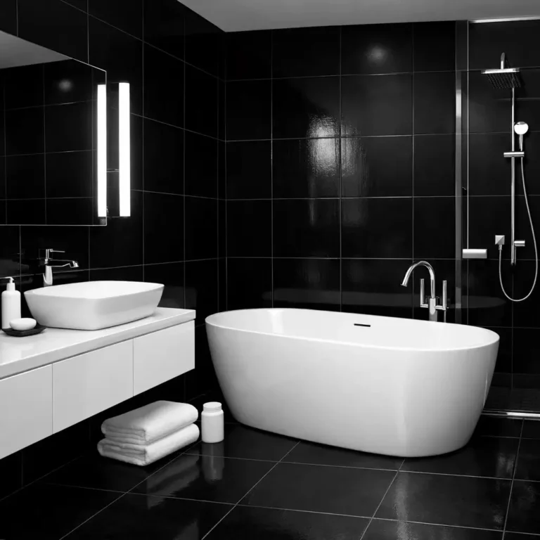 10 Stunning Black Tile Bathroom Ideas for a Luxurious Look